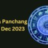 Aaj Ka Panchang 30th Dec 2023